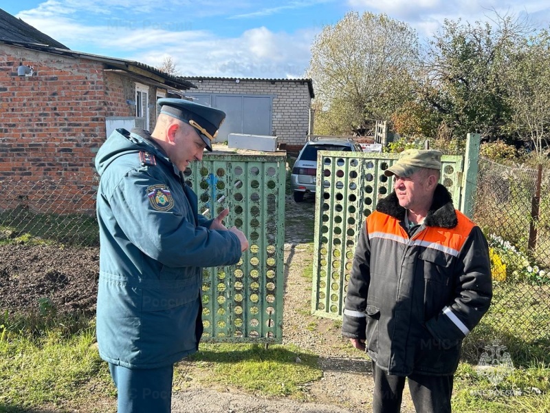 Рейд по соблюдению правил пожарной безопасности в домах с печным отоплением